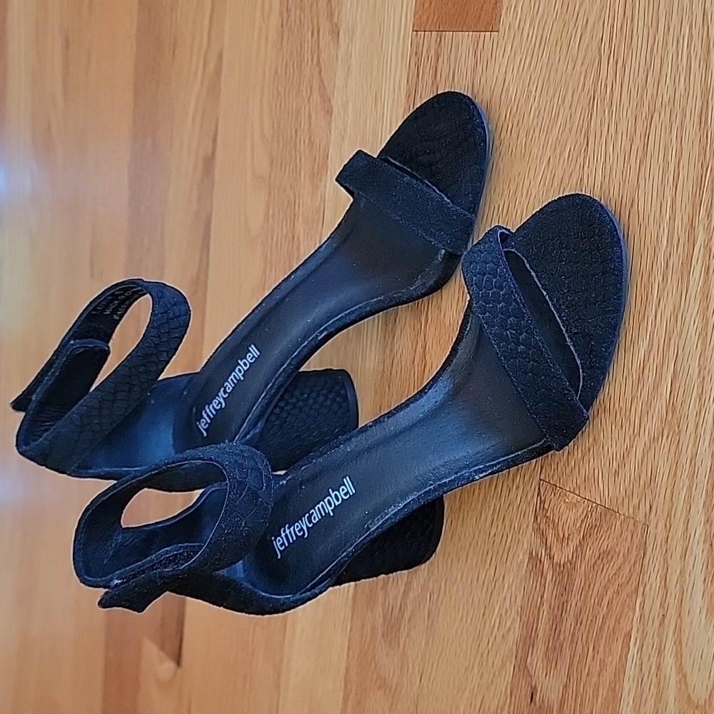 Jeffrey Campbell Laura Black Ankle Strap Heel